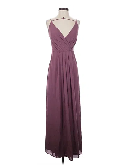 Pre-owned David's Bridal Cocktail Dress In Burgundy