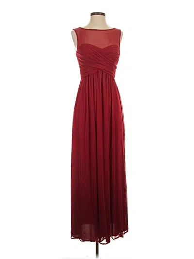Pre-owned David's Bridal Cocktail Dress In Burgundy