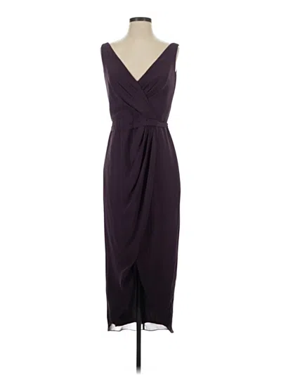 Pre-owned David's Bridal Cocktail Dress In Burgundy