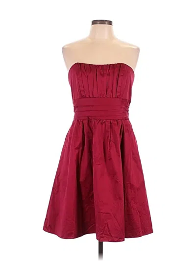 Pre-owned David's Bridal Cocktail Dress In Burgundy