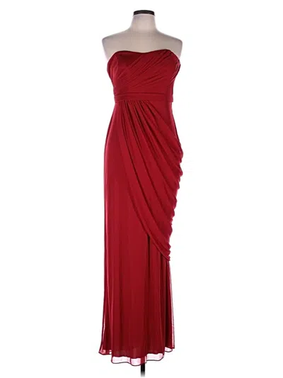 Pre-owned David's Bridal Cocktail Dress In Burgundy