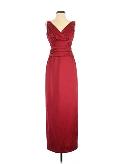 Pre-owned David's Bridal Cocktail Dress In Burgundy