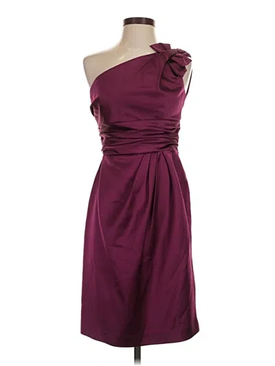 Pre-owned David's Bridal Cocktail Dress In Burgundy
