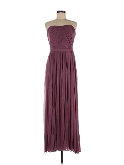 Pre-owned David's Bridal Cocktail Dress In Burgundy