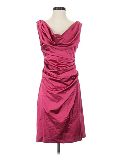 Pre-owned David's Bridal Cocktail Dress In Burgundy