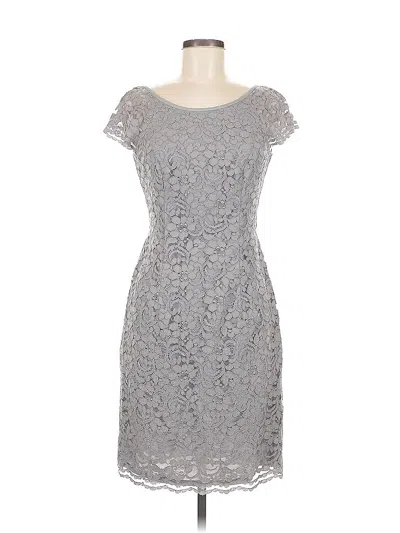Pre-owned David's Bridal Cocktail Dress In Gray
