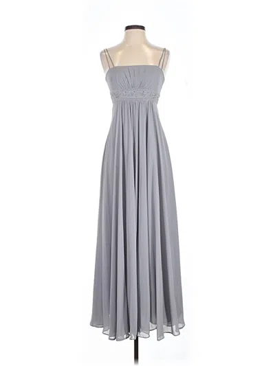 Pre-owned David's Bridal Cocktail Dress In Gray