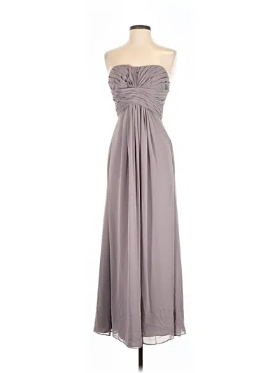 Pre-owned David's Bridal Cocktail Dress In Gray