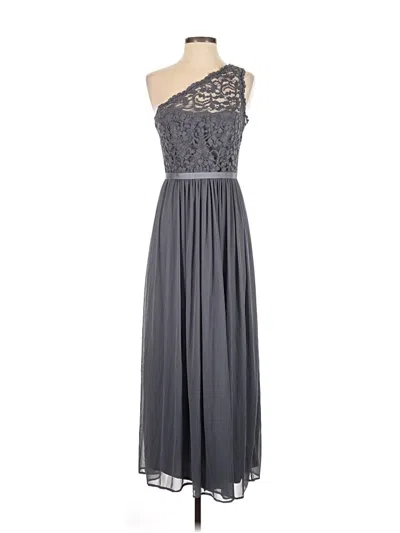 Pre-owned David's Bridal Cocktail Dress In Gray