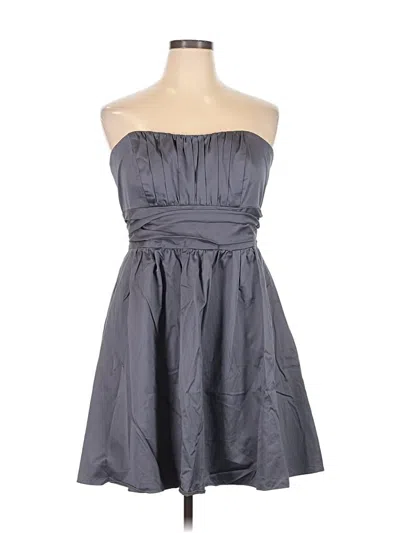 Pre-owned David's Bridal Cocktail Dress In Gray