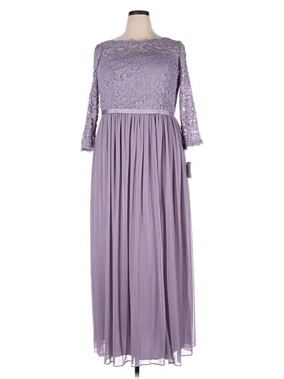 Pre-owned David's Bridal Cocktail Dress In Gray