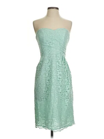 Pre-owned David's Bridal Cocktail Dress In Green