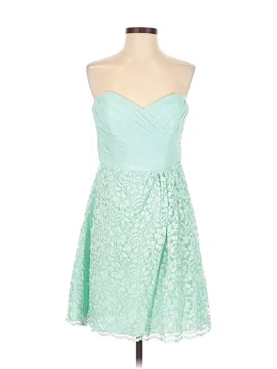 Pre-owned David's Bridal Cocktail Dress In Green