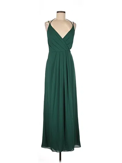 Pre-owned David's Bridal Cocktail Dress In Green