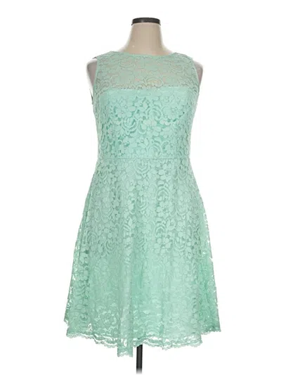 Pre-owned David's Bridal Cocktail Dress In Green