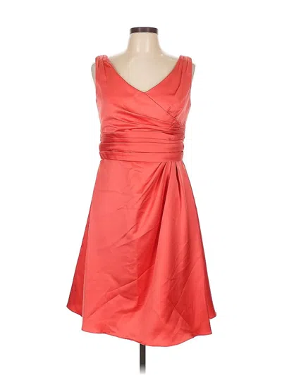Pre-owned David's Bridal Cocktail Dress In Orange