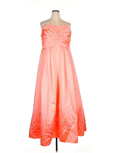 Pre-owned David's Bridal Cocktail Dress In Orange