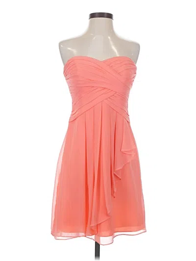 Pre-owned David's Bridal Cocktail Dress In Orange