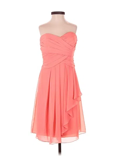 Pre-owned David's Bridal Cocktail Dress In Orange