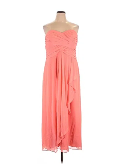 Pre-owned David's Bridal Cocktail Dress In Orange