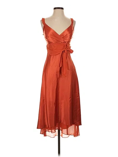 Pre-owned David's Bridal Cocktail Dress In Orange