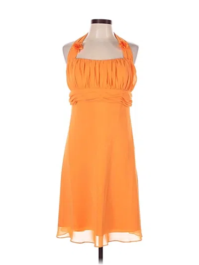 Pre-owned David's Bridal Cocktail Dress In Orange
