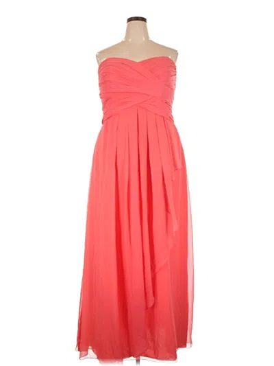 Pre-owned David's Bridal Cocktail Dress In Orange