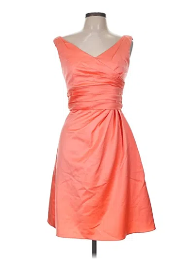 Pre-owned David's Bridal Cocktail Dress In Orange