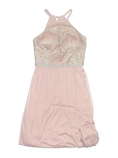 Pre-owned David's Bridal Cocktail Dress In Pink