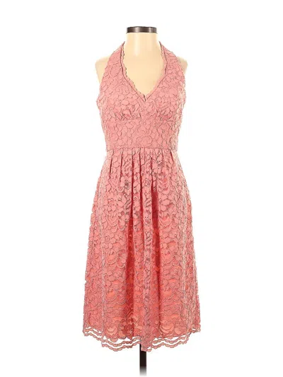 Pre-owned David's Bridal Cocktail Dress In Pink