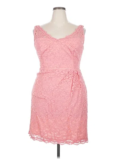 Pre-owned David's Bridal Cocktail Dress In Pink