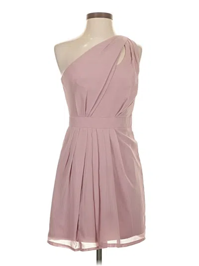 Pre-owned David's Bridal Cocktail Dress In Pink