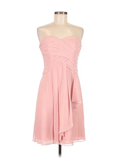 Pre-owned David's Bridal Cocktail Dress In Pink
