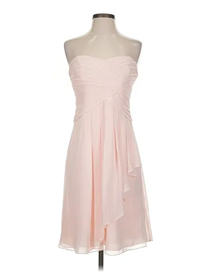 Pre-owned David's Bridal Cocktail Dress In Pink