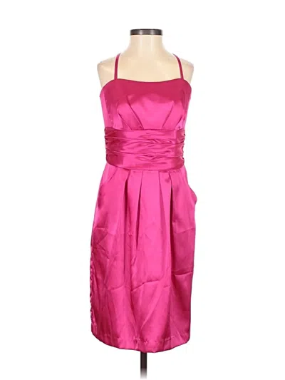 Pre-owned David's Bridal Cocktail Dress In Pink