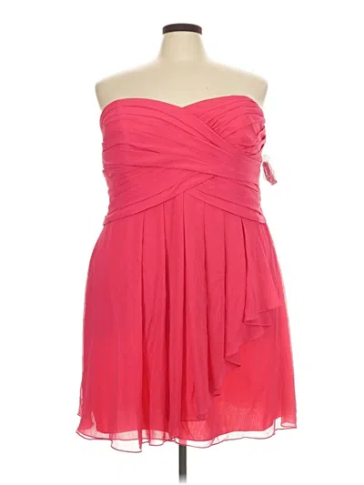 Pre-owned David's Bridal Cocktail Dress In Pink