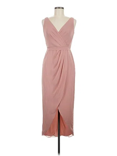 Pre-owned David's Bridal Cocktail Dress In Pink