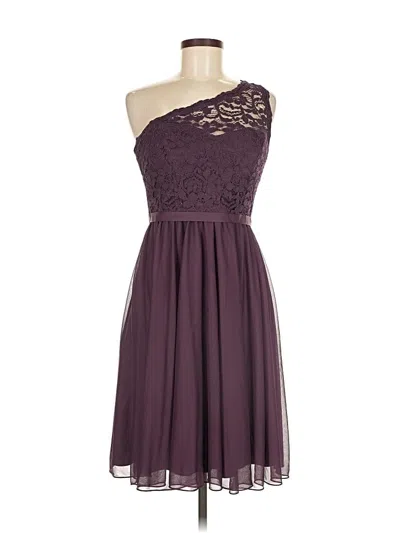 Pre-owned David's Bridal Cocktail Dress In Purple