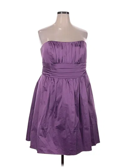 Pre-owned David's Bridal Cocktail Dress In Purple