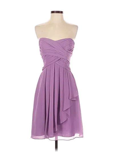 Pre-owned David's Bridal Cocktail Dress In Purple