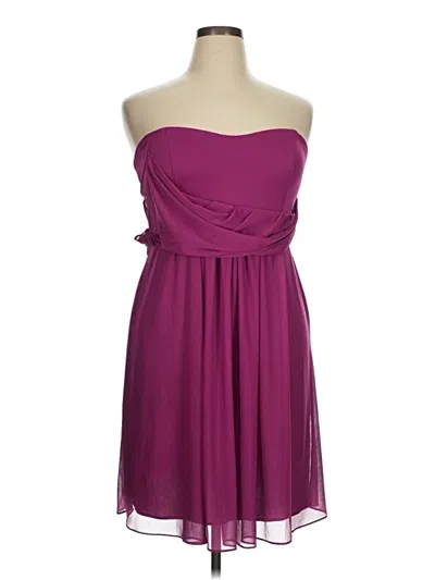 Pre-owned David's Bridal Cocktail Dress In Purple