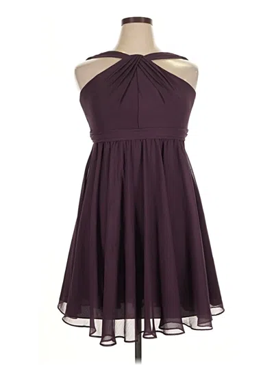 Pre-owned David's Bridal Cocktail Dress In Purple