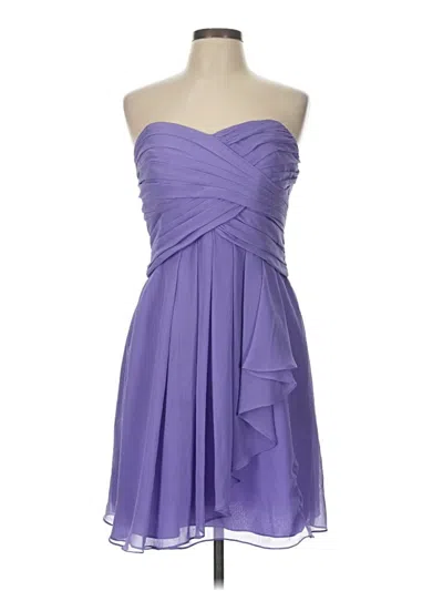 Pre-owned David's Bridal Cocktail Dress In Purple