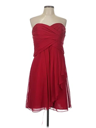 Pre-owned David's Bridal Cocktail Dress In Red