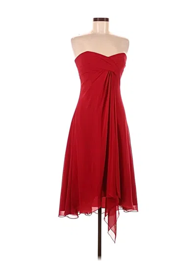 Pre-owned David's Bridal Cocktail Dress In Red