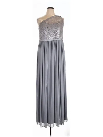 Pre-owned David's Bridal Cocktail Dress In Silver