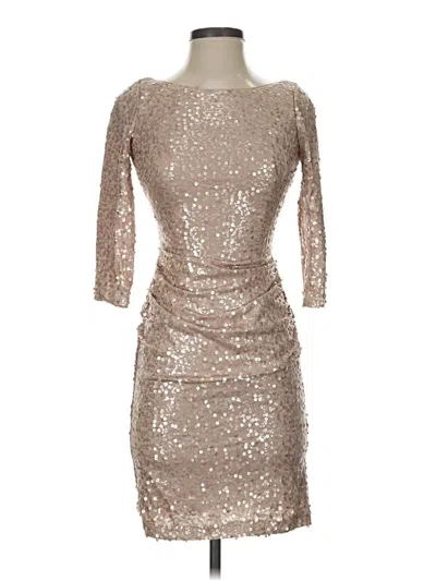 Pre-owned David's Bridal Cocktail Dress In Silver