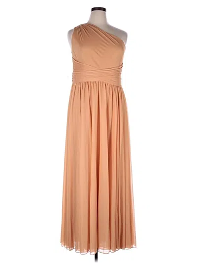 Pre-owned David's Bridal Cocktail Dress In Tan