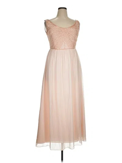Pre-owned David's Bridal Cocktail Dress In Tan