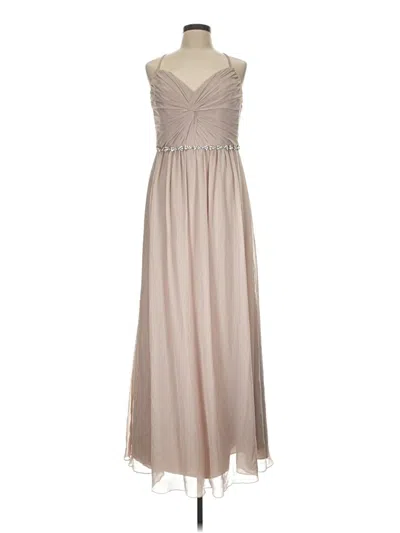 Pre-owned David's Bridal Cocktail Dress In Tan